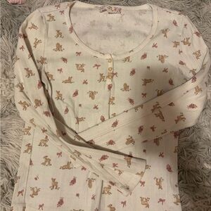 Pink Republic Cream Floral Accent Top